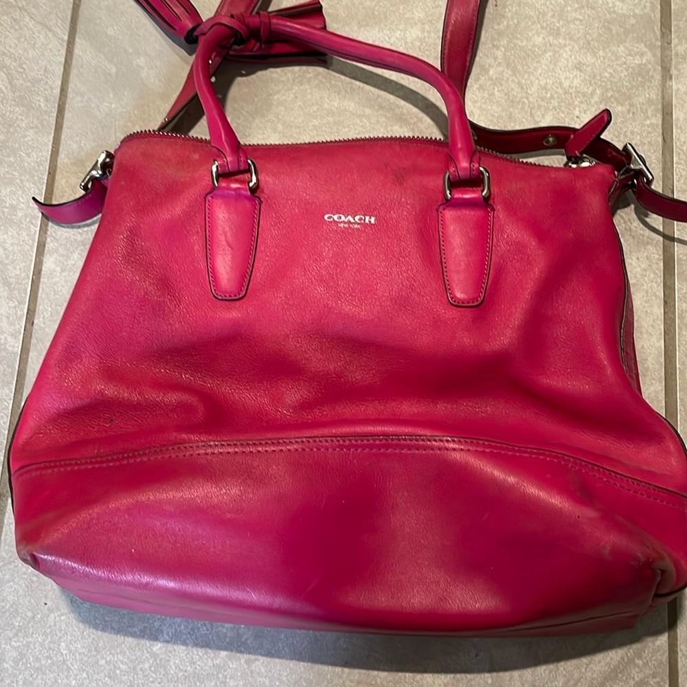 Magenta Coach Bag